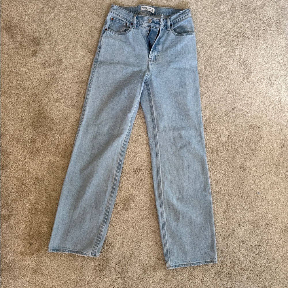 Abercrombie & Fitch Light Blue Straight Leg Jeans